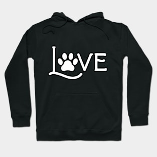 Love paw print Hoodie